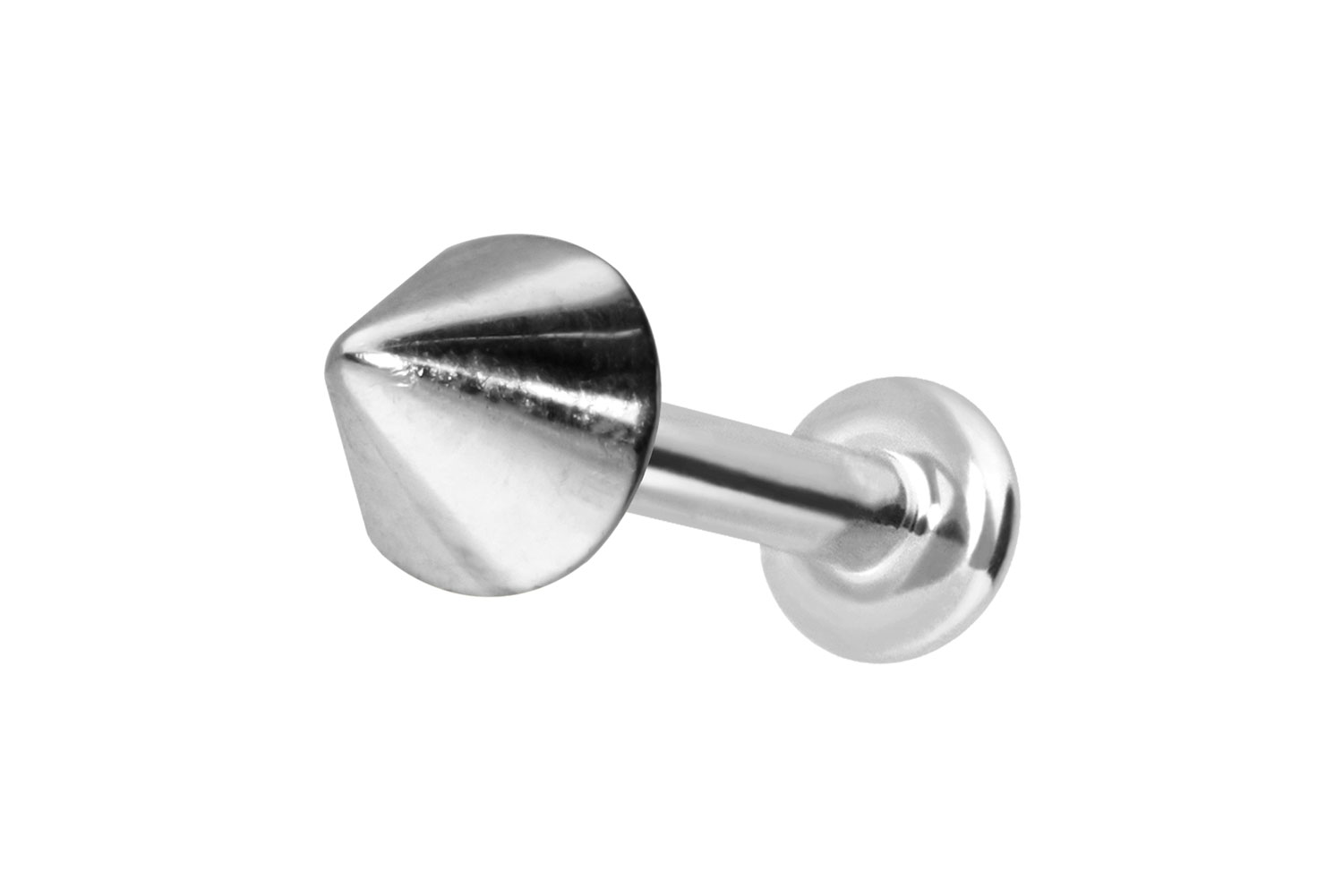 14 Karat Gold Labret Piercing mit Innengewinde SPITZE